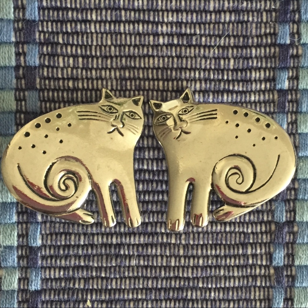 Laurel Burch Vintage Clip On Earrings